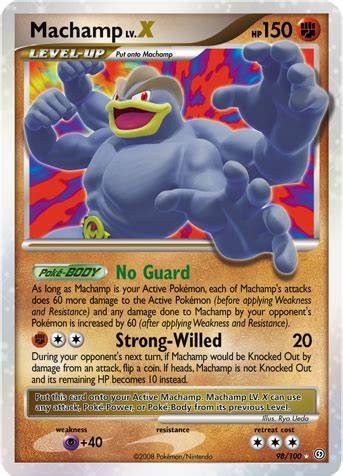 Machamp LV.X (Stormfront 98) .